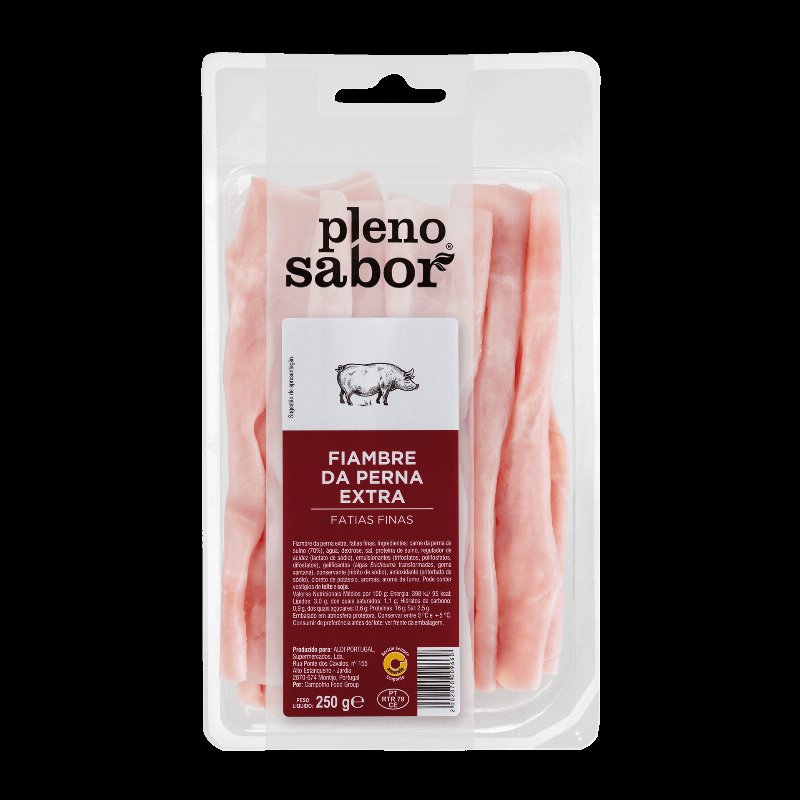 Fiambre Da Perna Extra Em Fatias Finas 225 g