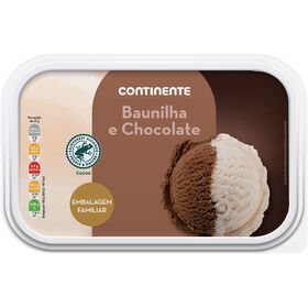Gelado Baunilha E Chocolate Continente 2 Lt