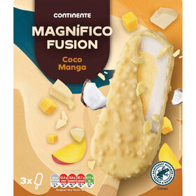 Gelado Magnífico Fusion Coco E Manga Continente 270 ml (3 Un)
