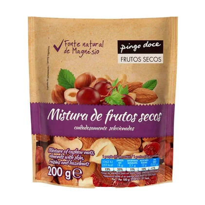 Mistura De Frutos Secos Pingo Doce 0.2Kg