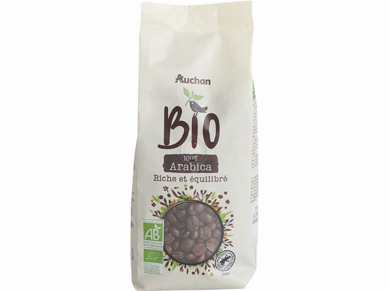 Café Auchan Em Grão Bio Intensidade 8-10 250 g