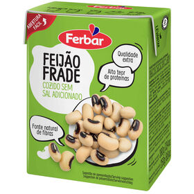 Feijão Frade Cozido Ferbar 380 gr (Peso Escorrido 250 gr)