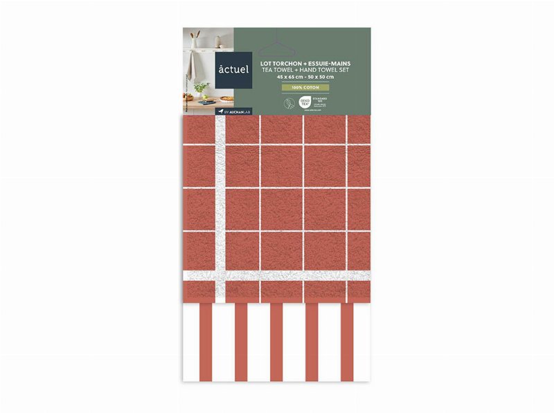 Conj 2 Panos Cozinha Actuel Apricot 50*70+50*50
