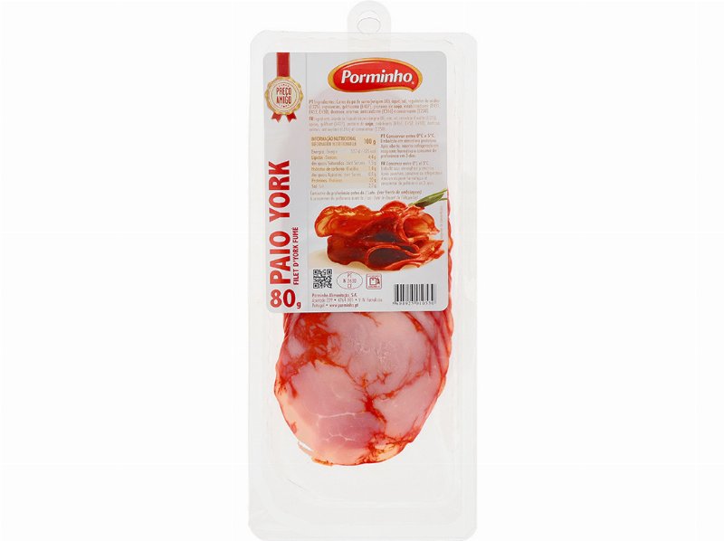 Paio York Porminho Fatiado Preço Amigo 80 g