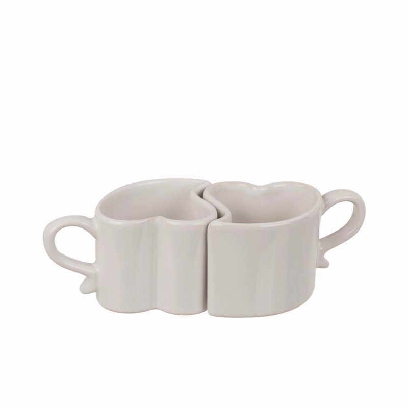 Hkh Conjunto 2 Chávenas Café Forma De Coração 90 ml