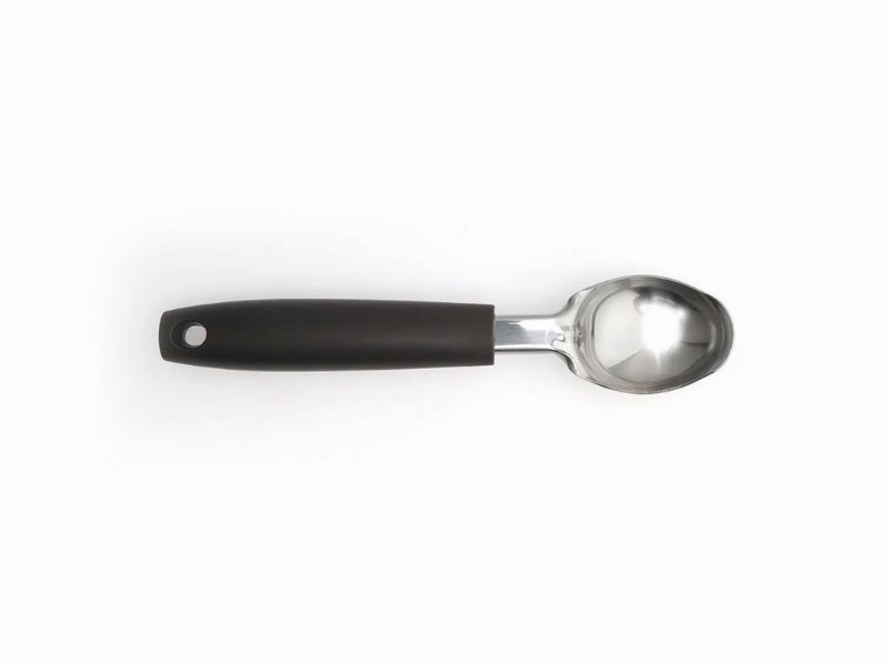 Colher Para Gelado Actuel Em Inox Com Cabo De Plástico Castanho