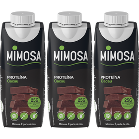 Leite Proteína Cacau Sem Lactose Mimosa 3 X 250 ml