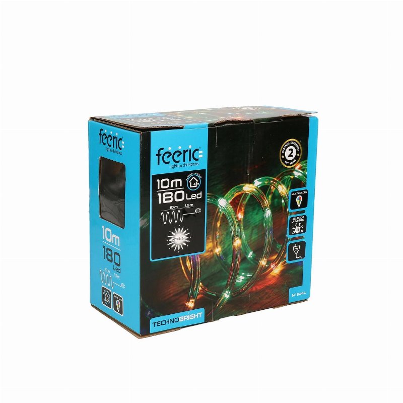 Hkh Luzes De Natal Coloridas Para Exterior Em Tubo 8 Funções 180 Led 10 M