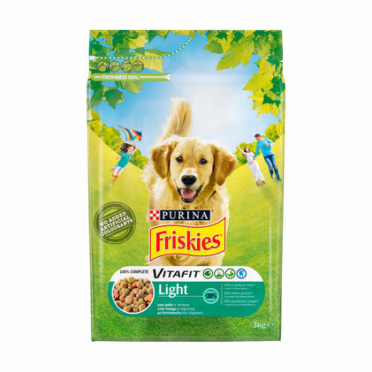 Comida Seca Para Cão Light Com Frango E Legumes Purina Friskies 3Kg