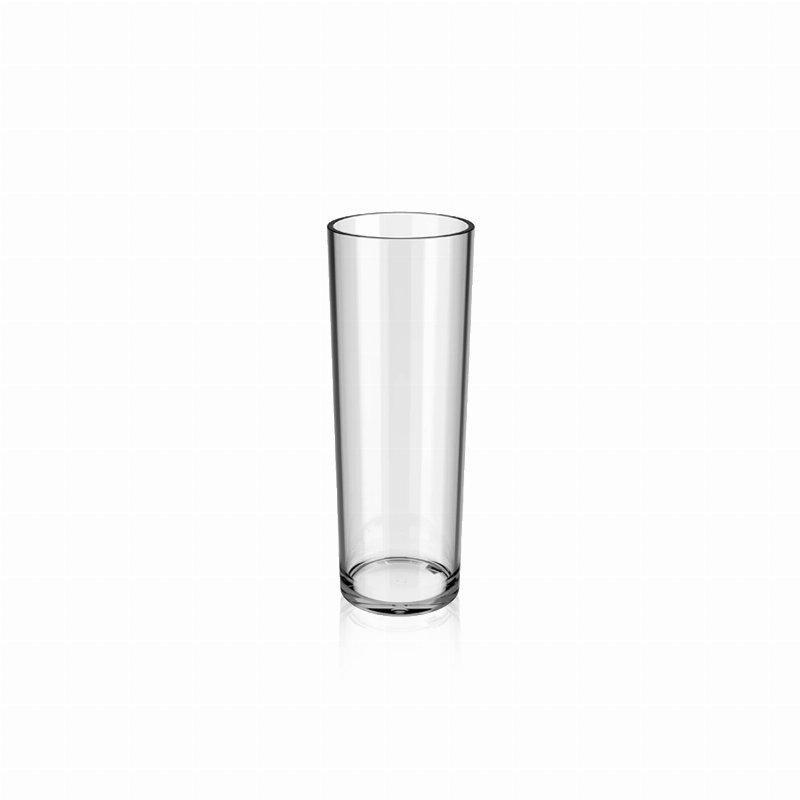 Hkh Copo Tubo Transparente Inquebrável 33 cl