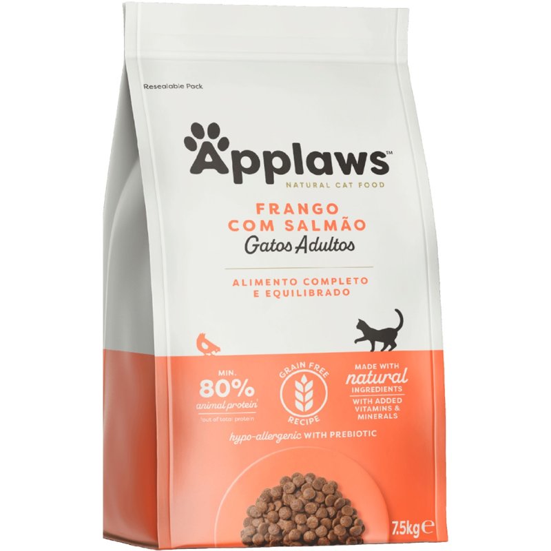 Alimento Seco Para Gato Sabor Galinha E Salmão 7.5 kg