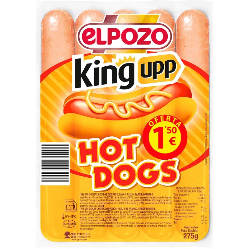 Salsichas Hotdog 275 g