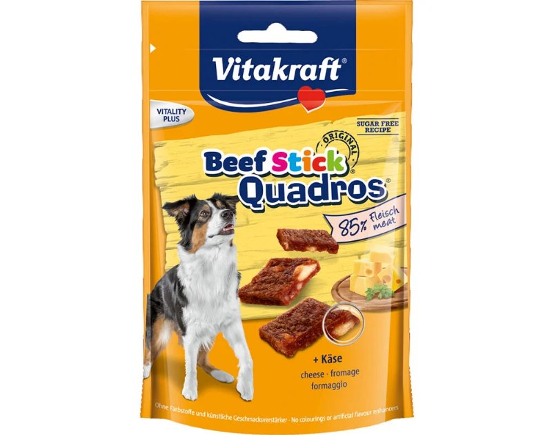 Snacks Para Cão Vitakraft Beef Stick Quadros Com Queijo 70 g