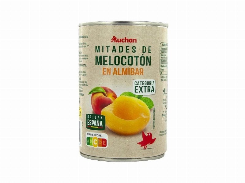 Pêssego Auchan Metades Em Calda 420 (240)G