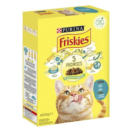 Comida Seca Para Gato Com Atum Purina Friskies 0.4Kg