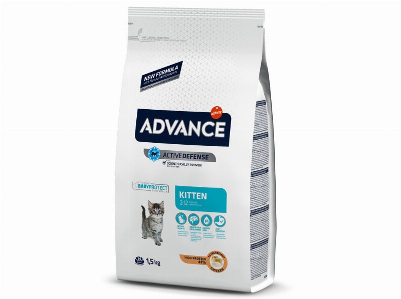 Ração Para Gatinhos Advance Com Frango 750+750 g