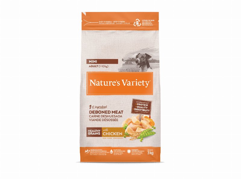 Ração Cão Nature's Variety Mini Adulto Frango 3 kg