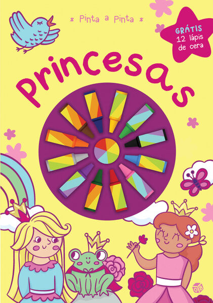 Princesas - Livro De Colorir Com Lápis De Cera Vários Autores