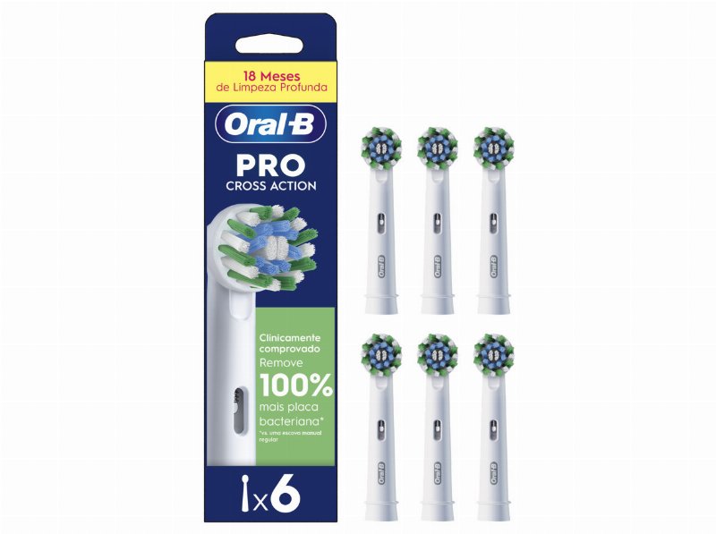 Recarga Oral B Pro Cross Action White 6Ct