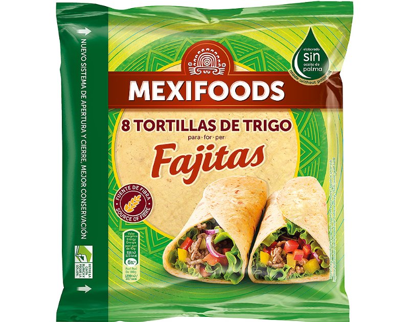 Tortilha Mexifoods Fajitas De Trigo 320 g