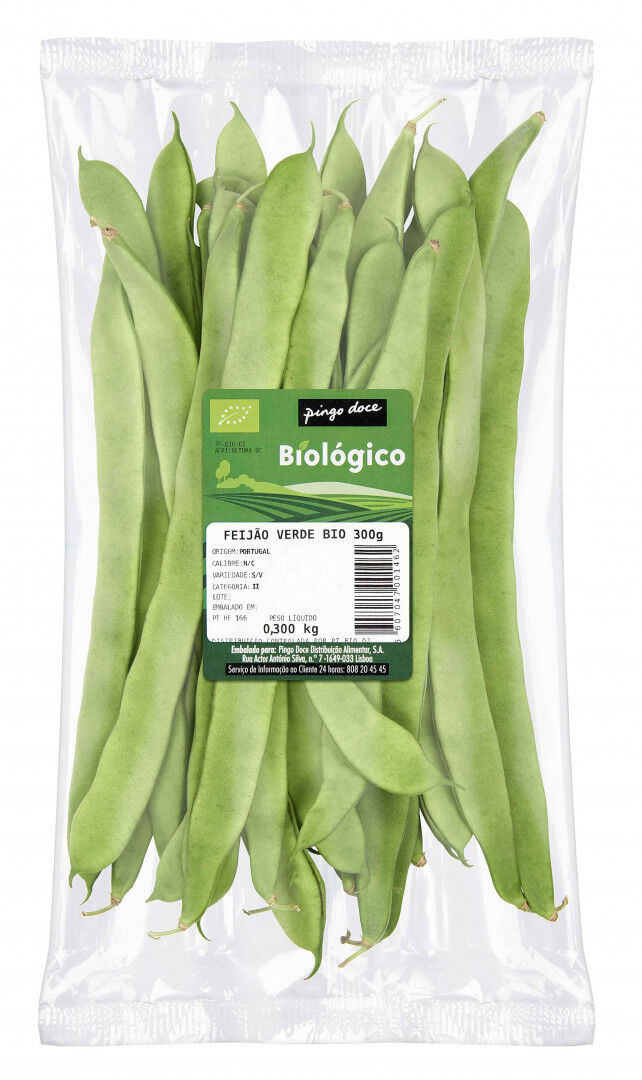 Feijão Verde Biológico Embalado Pingo Doce Biológico 0.3Kg