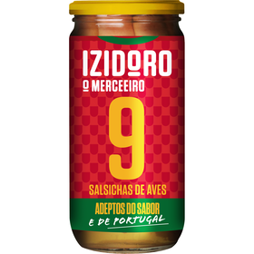 Salsichas Bockwurst Aves Frasco 9 Un Izidoro 954 gr (Peso Escorrido 360 gr)