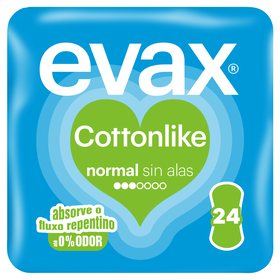 Pensos Higiénicos Cottonlike Normal Evax 24 Un