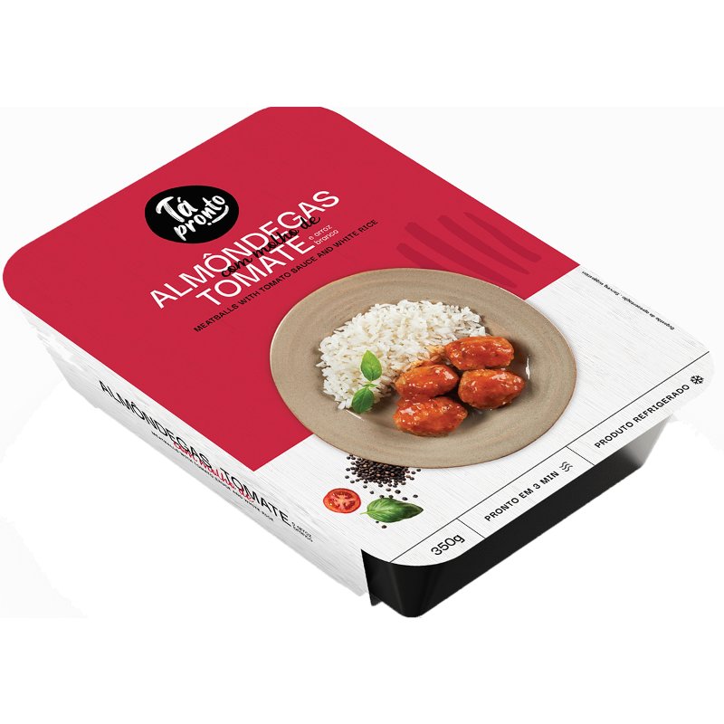 Almôndegas Com Molho De Tomate E Arroz Branco 350 g