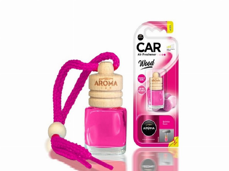 Ambientadores Auto Aroma Car Wood Bubble Gum 6 ml