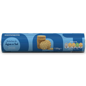 Bolachas De Água E Sal Continente 125 gr
