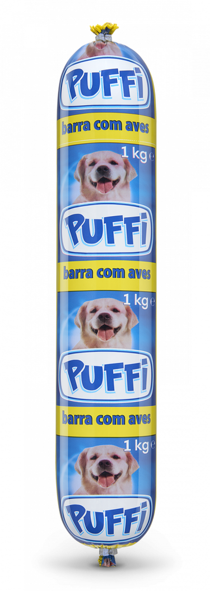 Comida Húmida Para Cão Barra Com Carne De Aves Puffi 1Kg