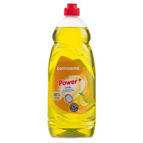 Detergente Manual Loiça Concentrado Power+ Limão Continente 1 Lt