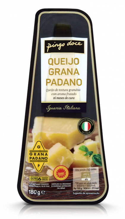 Queijo Grana Padano Dop 16 Meses Pingo Doce Iguarias 0.18Kg