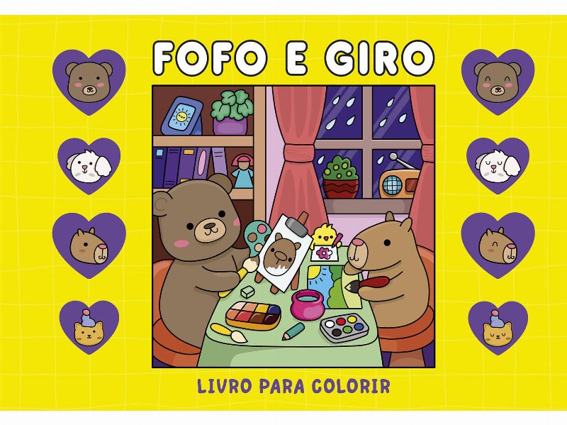 Livro Fofo E Giro - Livro Para Colorir