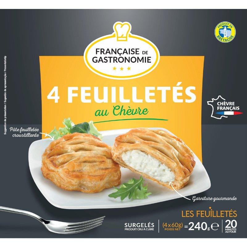 Folhados De Queijo De Cabra 4 Unidades 240 g