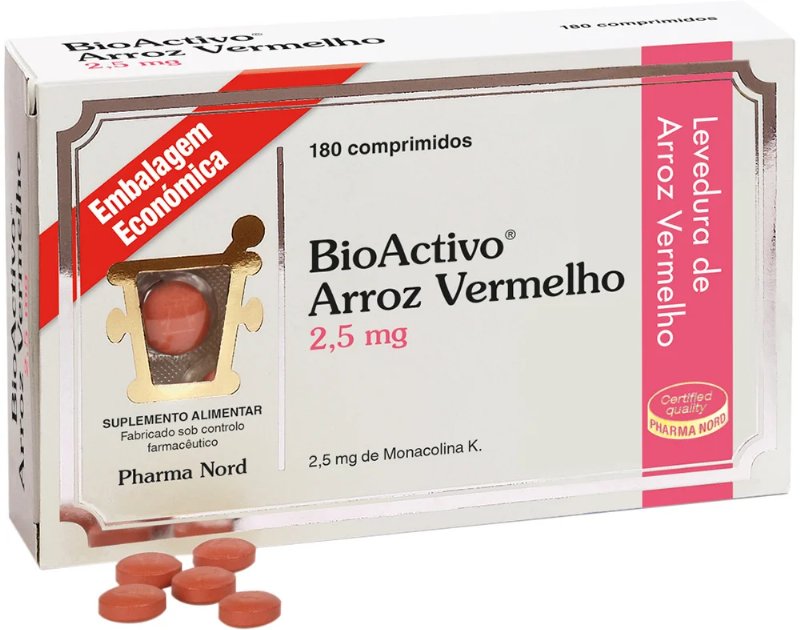 Suplemento Bioactivo Arroz Vermelho 2.5 180Comp