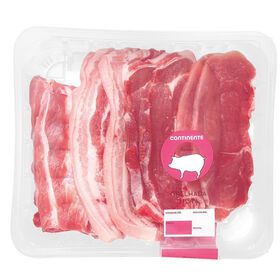 Grelhada Mista De Porco Continente 1,3 kg (Aprox.)