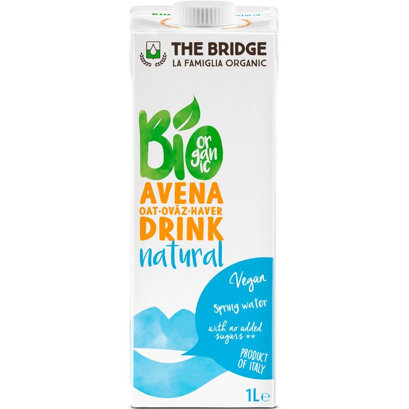 Bebida Bio De Aveia Natural 1 l
