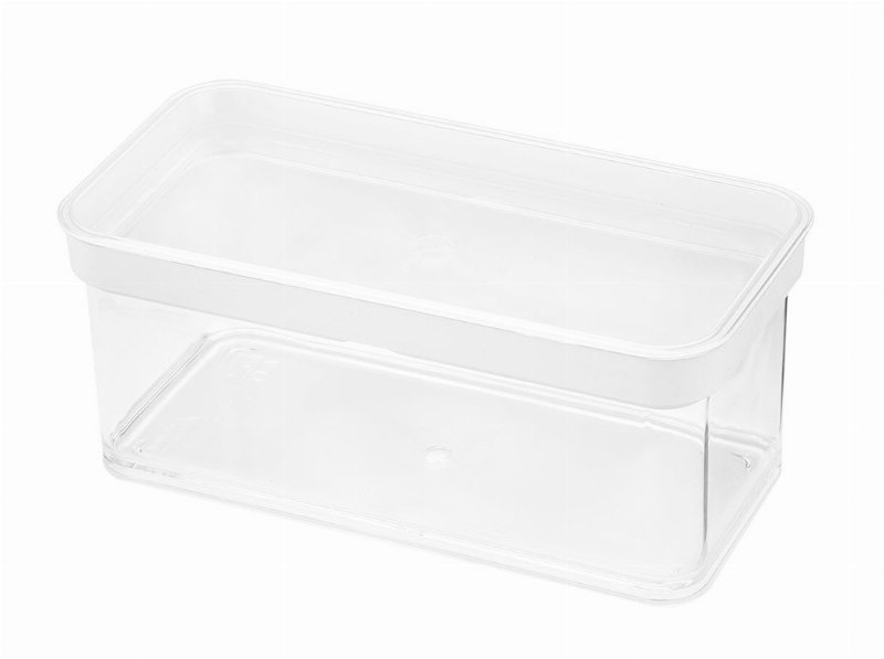 Caixa Em Plástico Rectangular Actuel Transparente / Branco 1.1 l