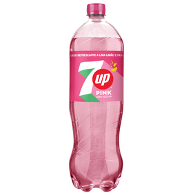 Refrigerante Com Gás Lima, Limão E Framboesa Zero Pink 7Up 1 Lt