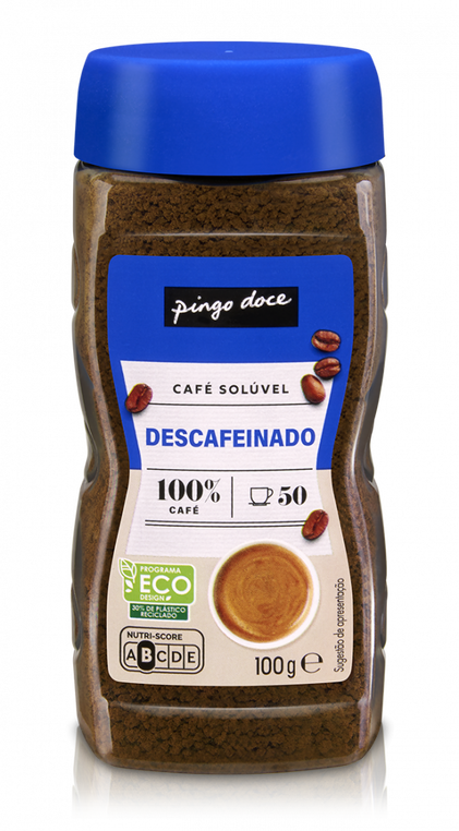 Café Solúvel Descafeinado Pingo Doce 0.1Kg