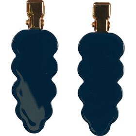 Conjunto 2 Ganchos Cabelo Azul Escuro Bazarão 1 Un