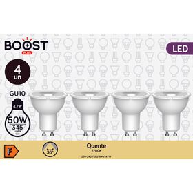 Lâmpada Led Gu10 2700K 50W Boost 1 Un