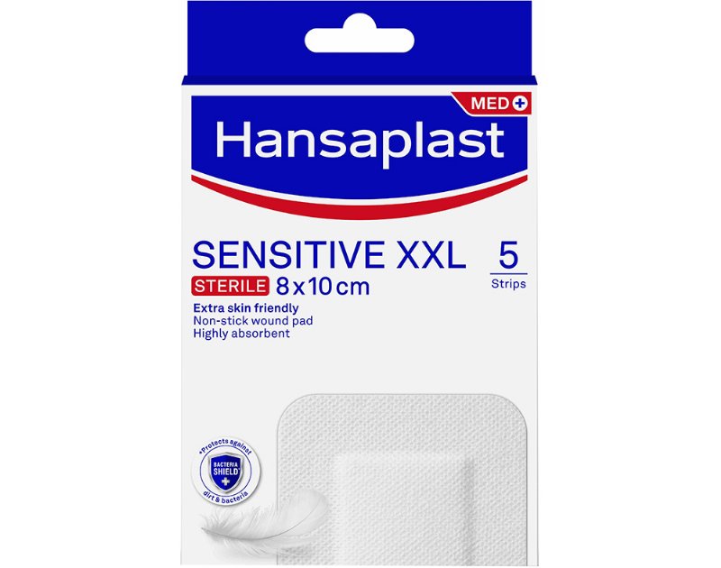 Pensos Hansaplast Med Sensitive Xxl 8X10Cm 5Un