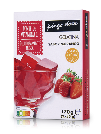 Gelatina Em Pó De Morango Pingo Doce 0.17Kg