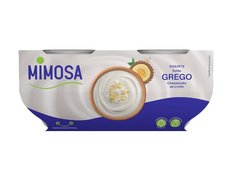 Iogurte Mimosa Grego Batido Com Limão Bolacha 4X110 g