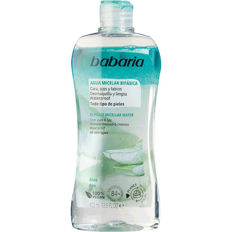 Agua Micelar Bifasica Aloe 400 ml