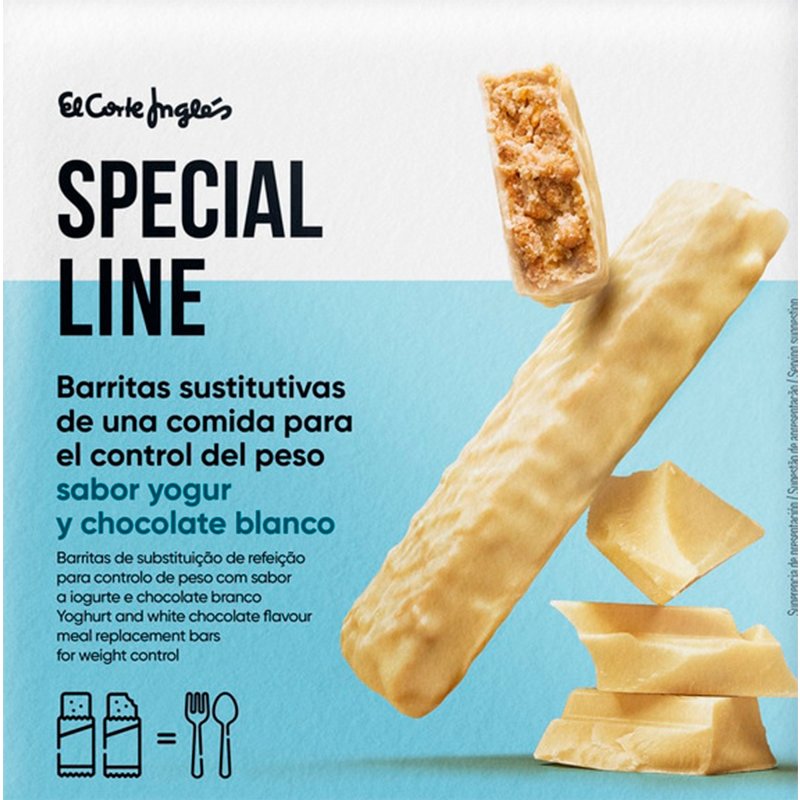 Barras De Iogurte E Chocolate Branco Pack 6 Unidades 180 g