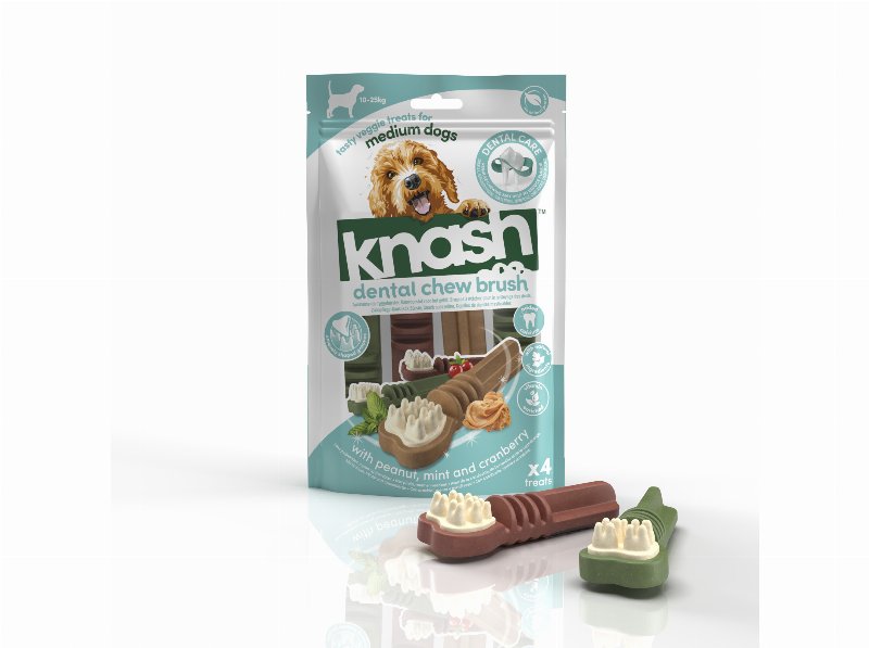 Snack Dental Cão Knash Escova Dentes M 150 g 4Un