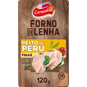 Fiambre De Peito De Peru Forno De Lenha Fatias Finas Campofrio 120 gr